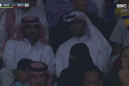 اللقطة الأجمل في مباراة النصر.. شاهد مشجع يصف أحداث المباراة لصديقه الكفيف في المدرجات